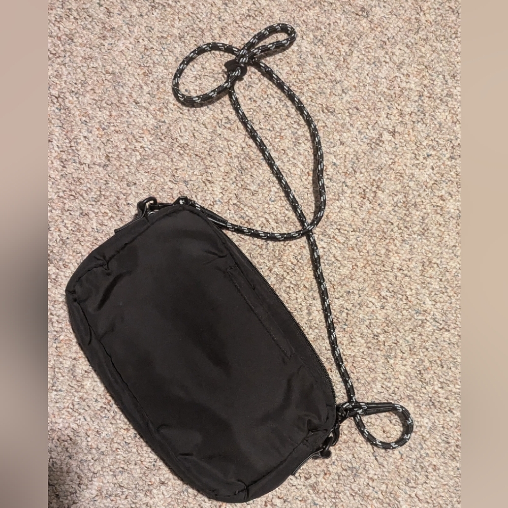 Black Nylon Crossbody Bag